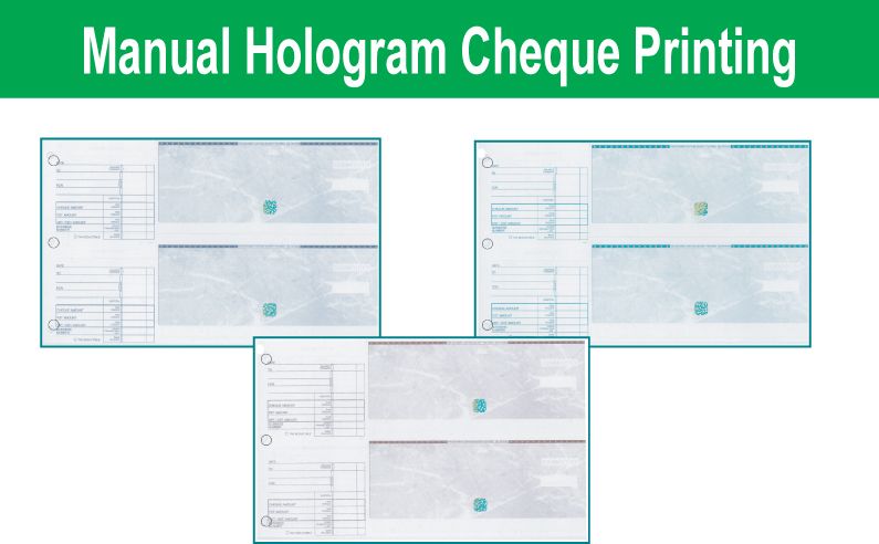 Manual (Hand Written) Hologram Cheque