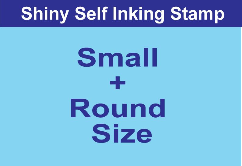 Self Inking Stamp (Small+Round)