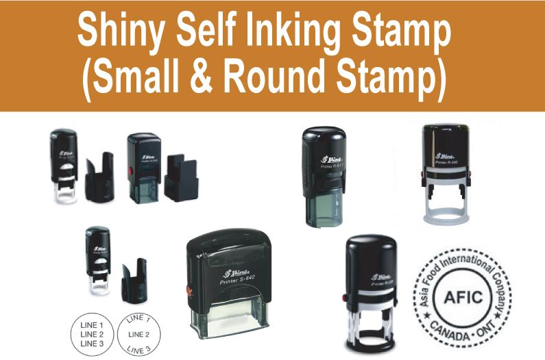 Self Inking Stamp (Small+Round)