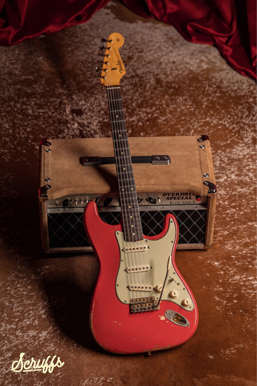 1960 Fender Stratocaster Fiesta Red & Gold Parts