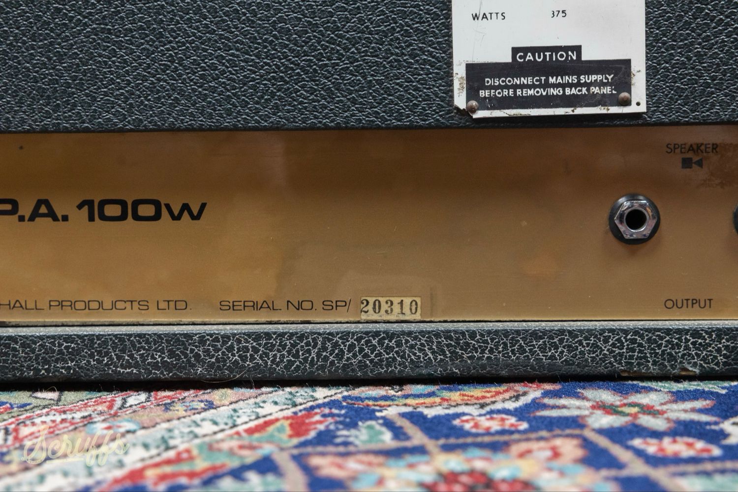 1968 Marshall Super PA 100
