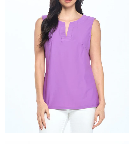 V Tank Top Purple