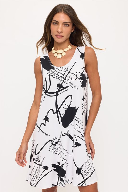 W494 Tank Dress White