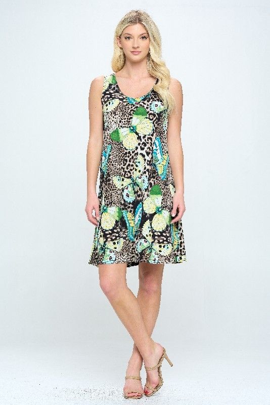 JS-W345 Taupe Tank Dress