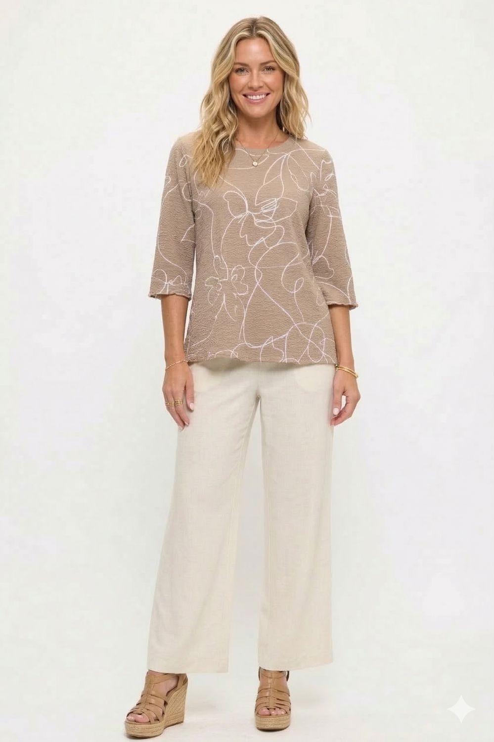 W521 Blouse (3/4 Sleeve)