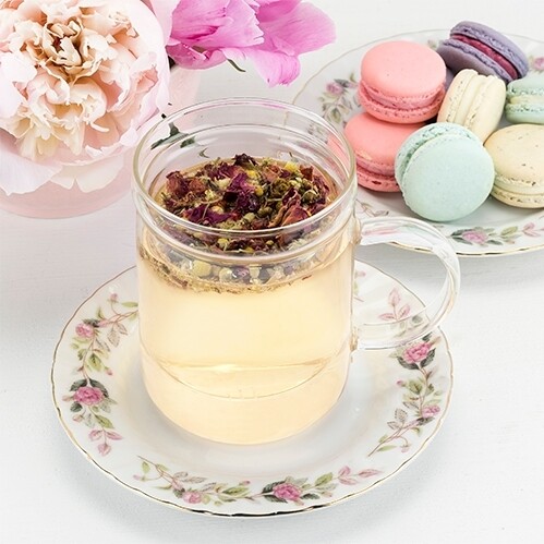 Pinky Up Glass Tea Mug