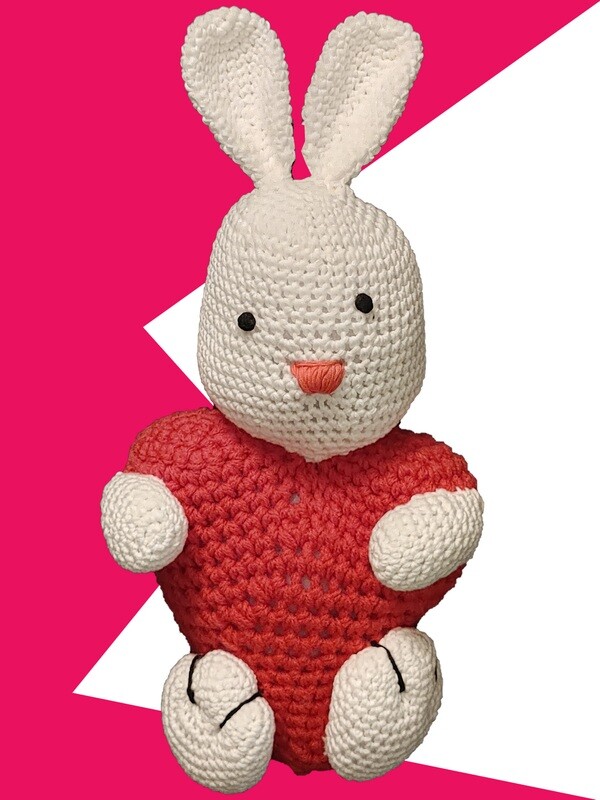 Red Easter Love Bunny