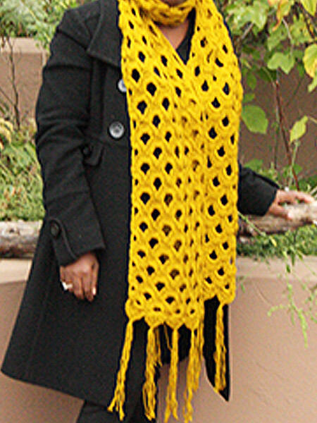 Trellis Winter super scarf