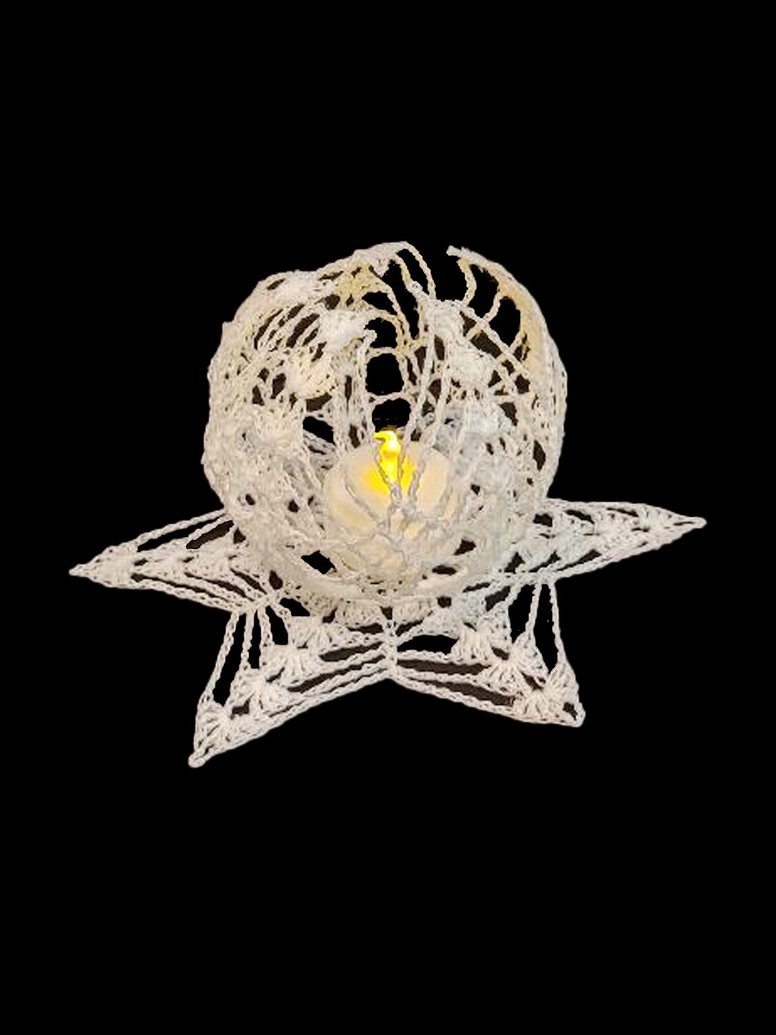 White Starlight Tea Light Holder