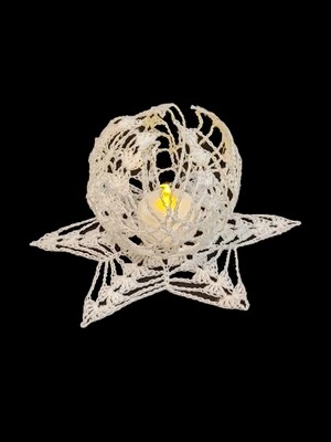 White Starlight Tea Light Holder