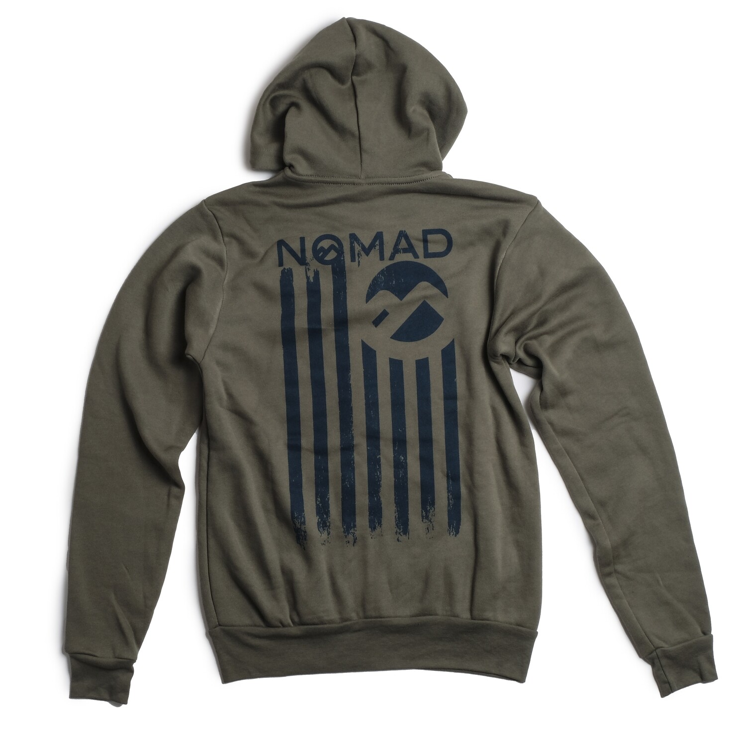 Nomad Zip Flag Hoodie - FtgGrn