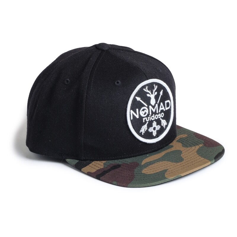 Nomad Black Hat/Camo Bill - BLK Patch