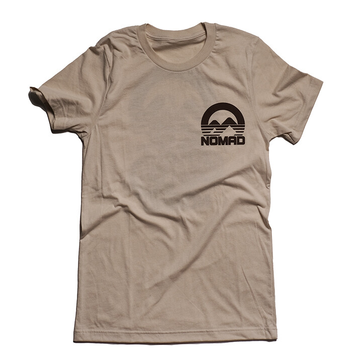 Nomad 80&#39;s Wolf Logo T-Shirt - Tan/Brown
