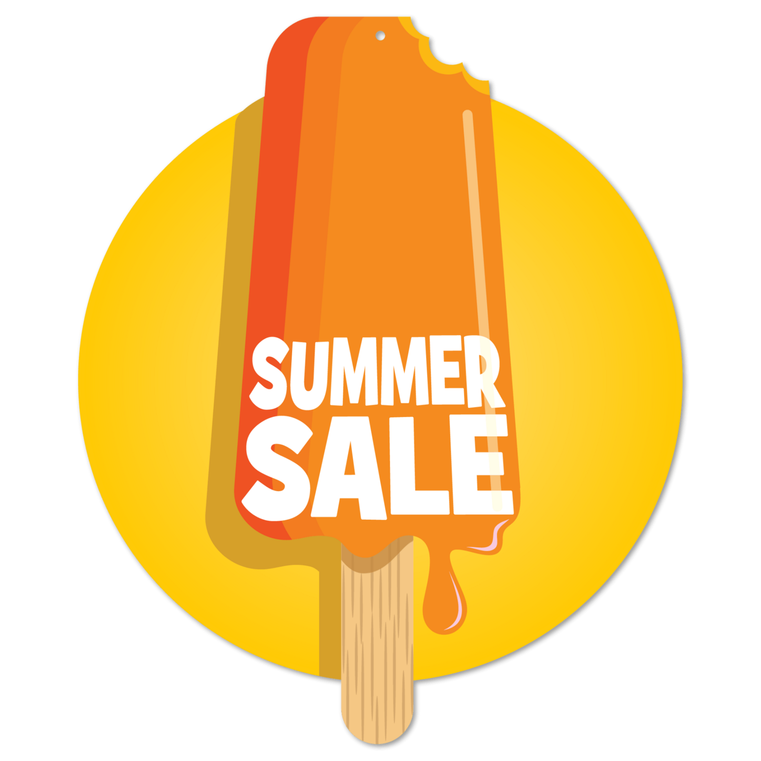 Orange Summer Sale Popsicle 55