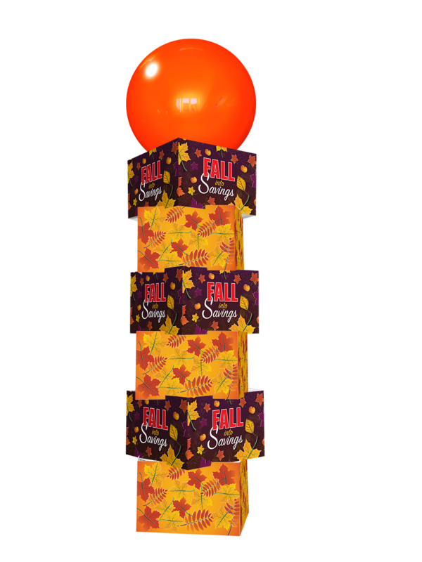 Fall Printed Balloon Tower 2