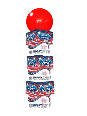 Custom Patriotic Printed Balloon Tower 3