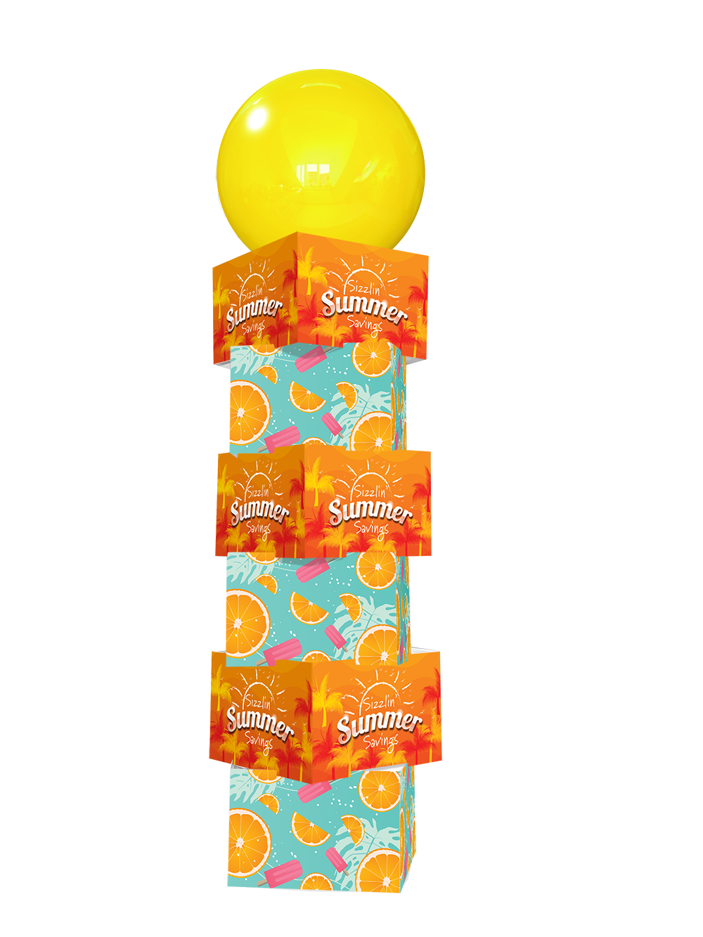 Summer Printed Balloon Tower 1