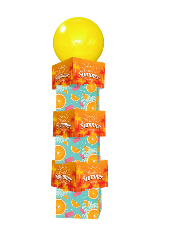 Summer Printed Balloon Tower 1