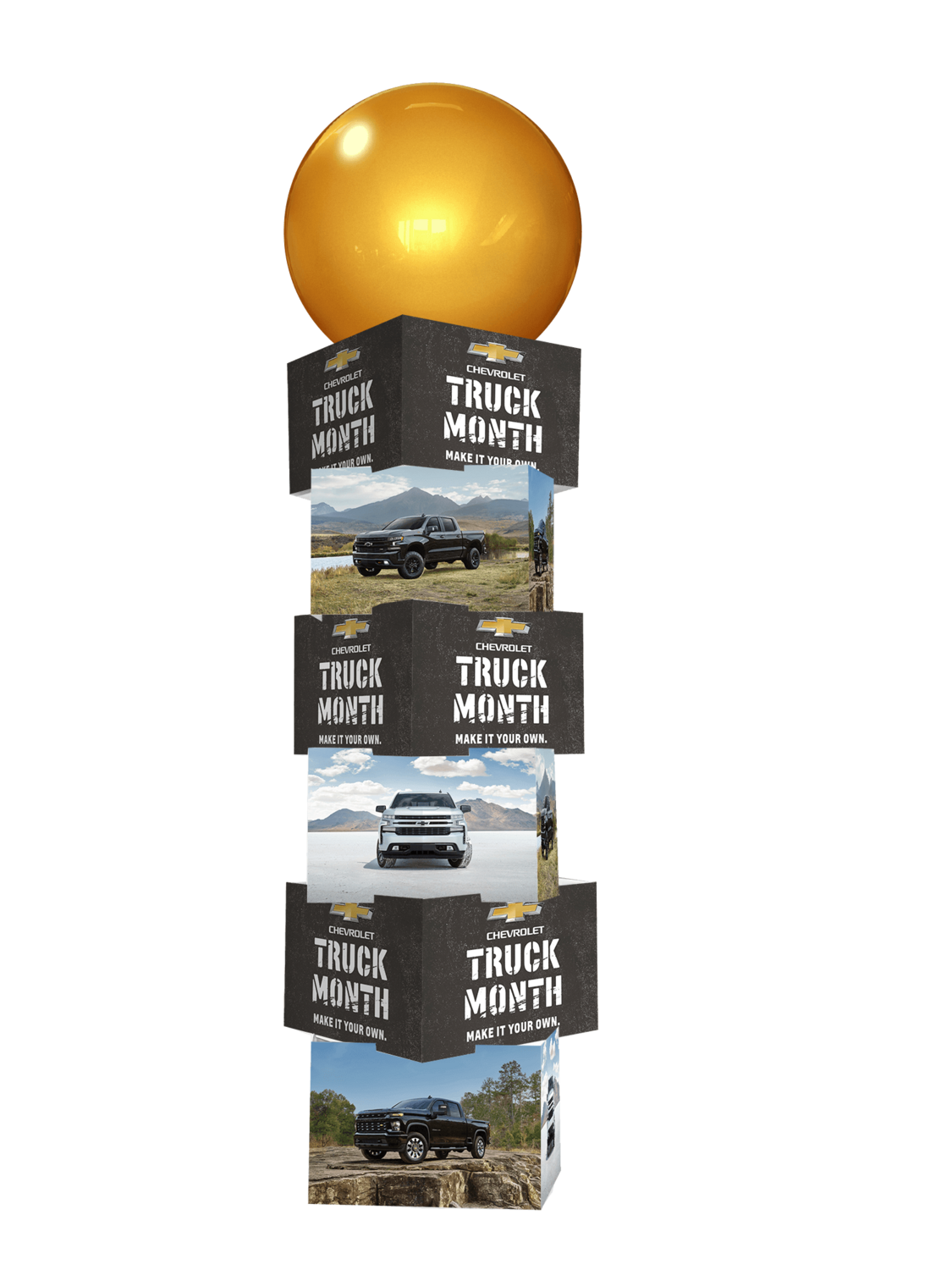 Chevy Truck Month Printed Balloon Tower 9
