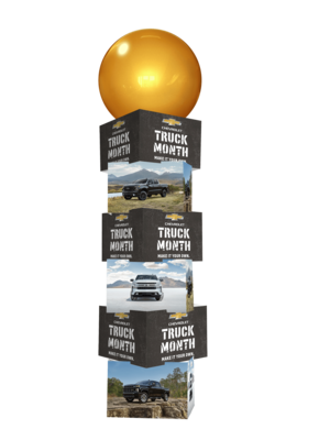 Chevy Truck Month Printed Balloon Tower 9