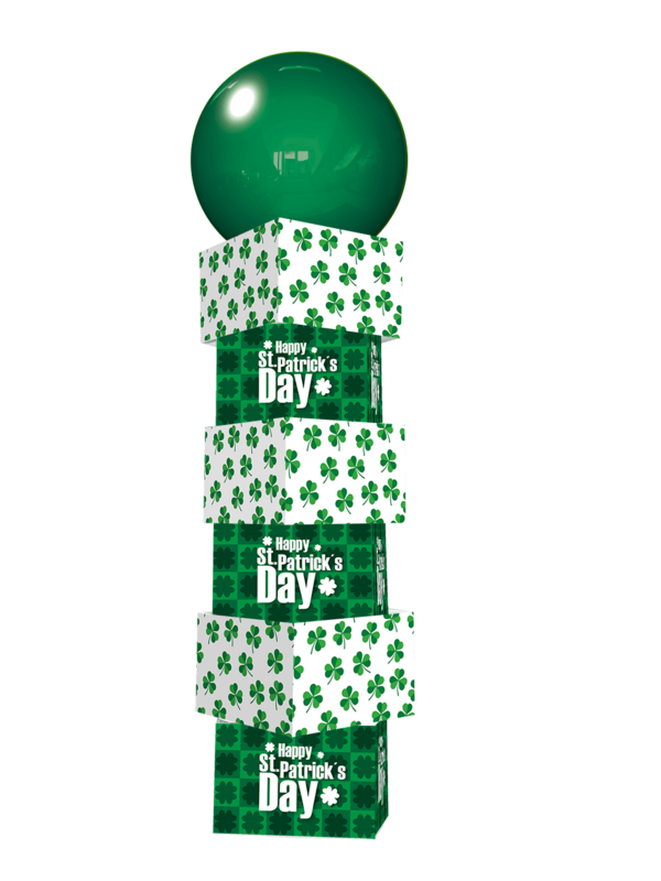 St. Patricks Day Printed Balloon Tower 14
