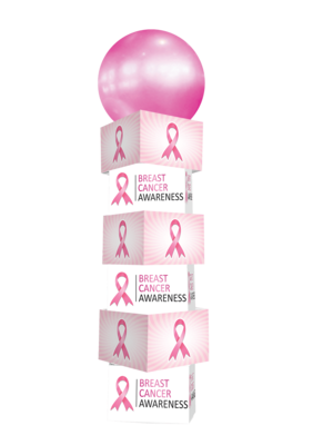 Breast Cancer Awareness Printed Balloon Tower 16