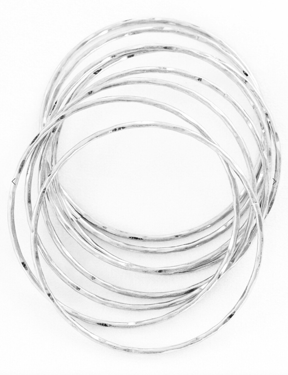 MIA: Stacked Silver Plated Bangle Set 