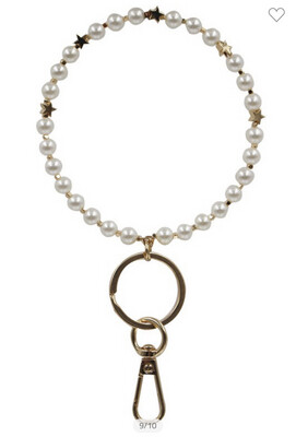 Fashion City: Pearl Wristlet Key Ring