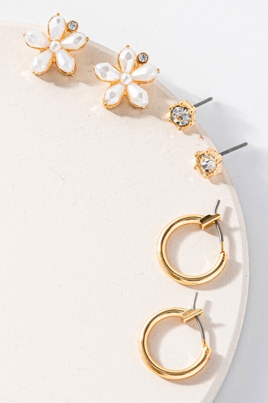 Fashion City: Flower Earrings Set