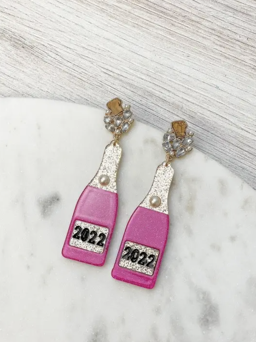 PO: 2022 Glitter Bottle Earrings