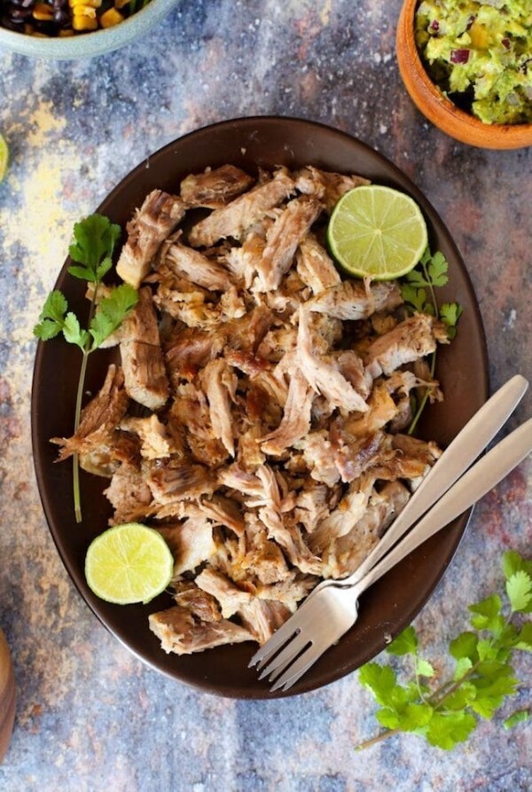 Salsa Verde / Lime Shredded Smoked Pork Shoulder