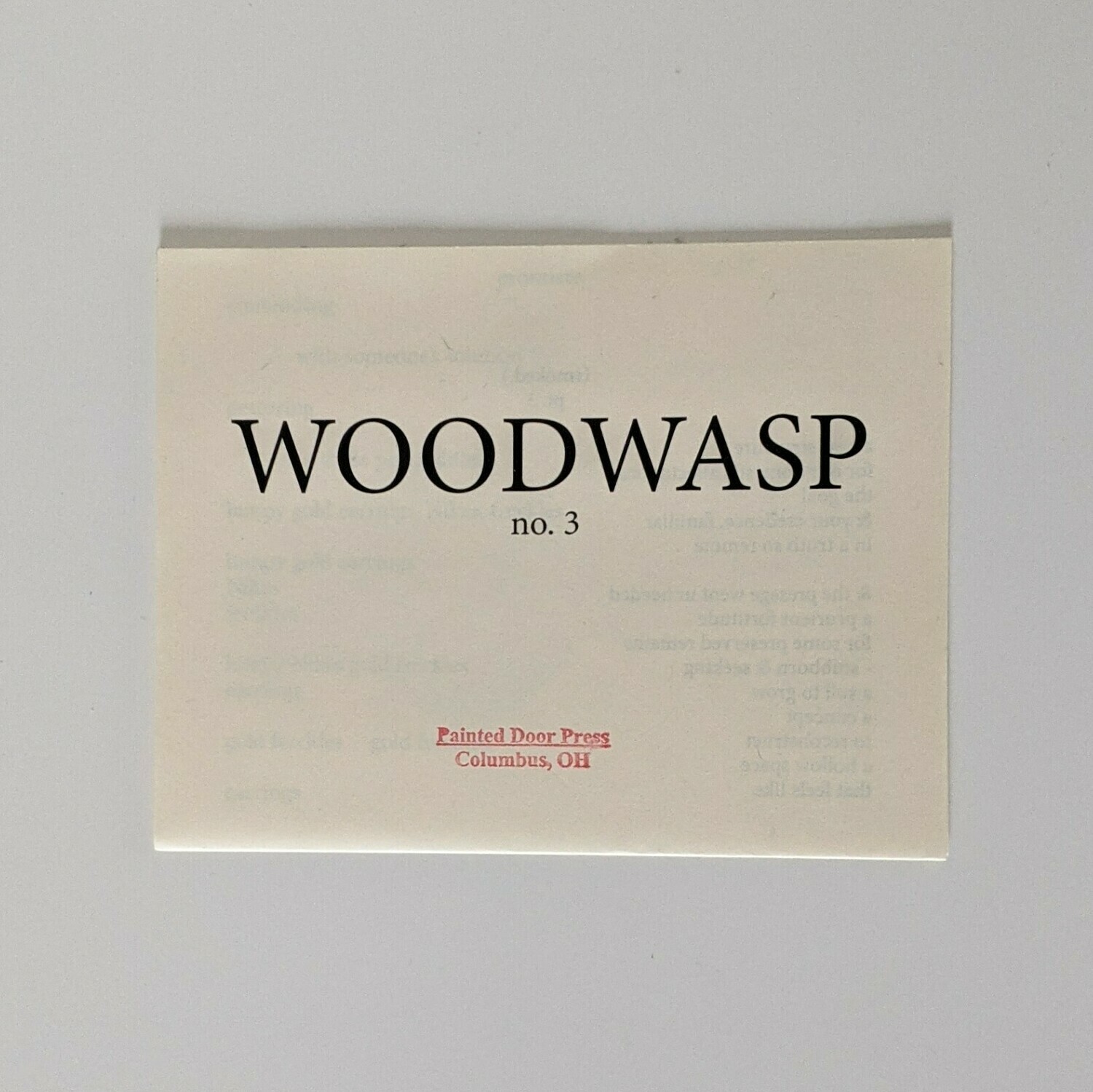 Woodwasp No. 3
