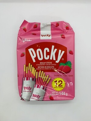 Pocky Strawberry Family Bag