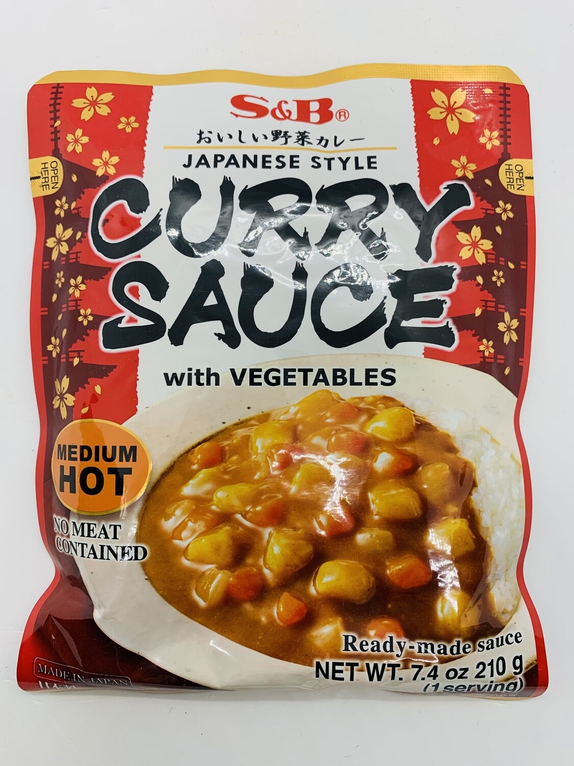 S&B Curry Sauce Med 210g