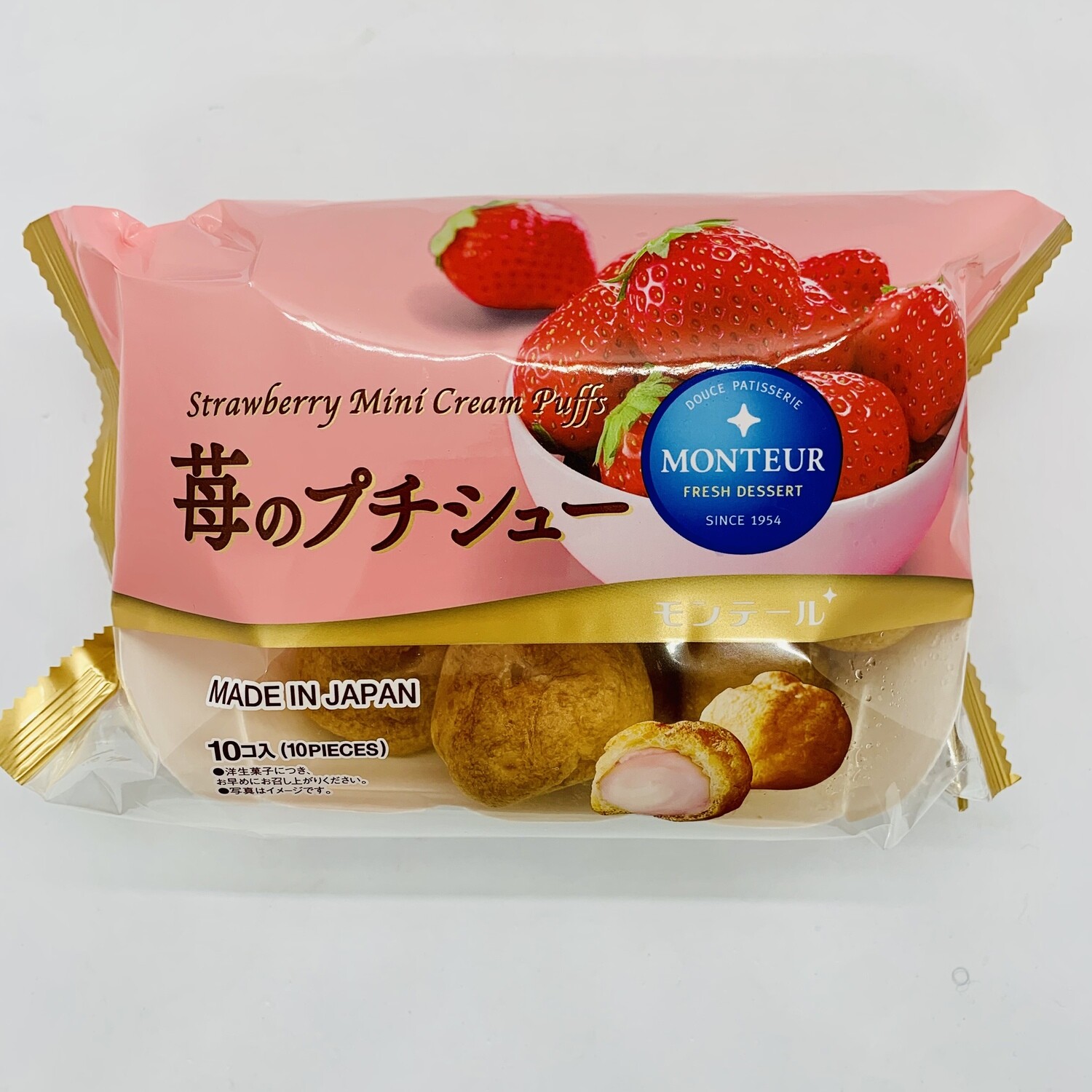 MONTEUR Strawberry Mini Cream Puff