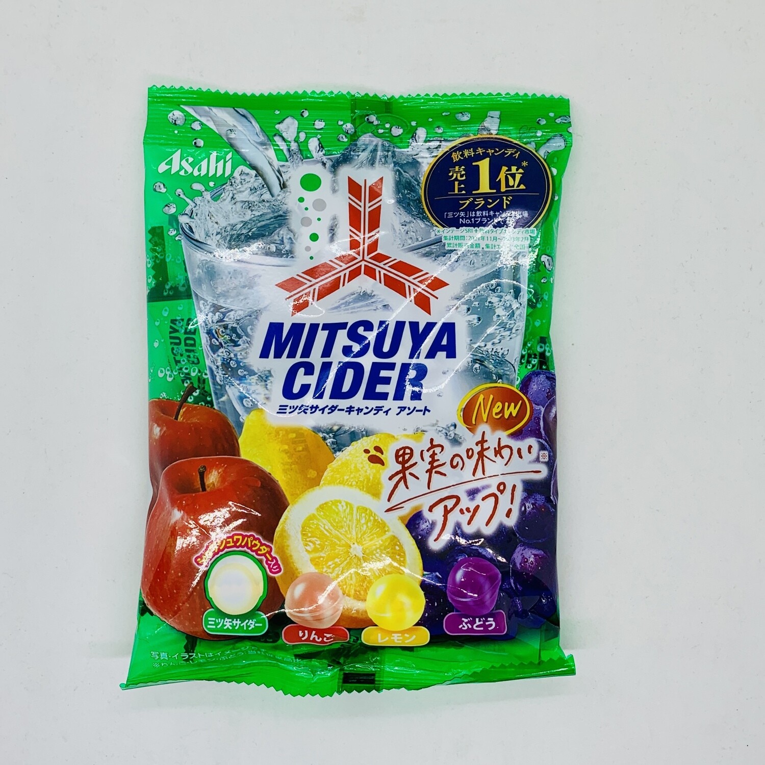 ASAHI Mitsuya Cider Candy Fruits