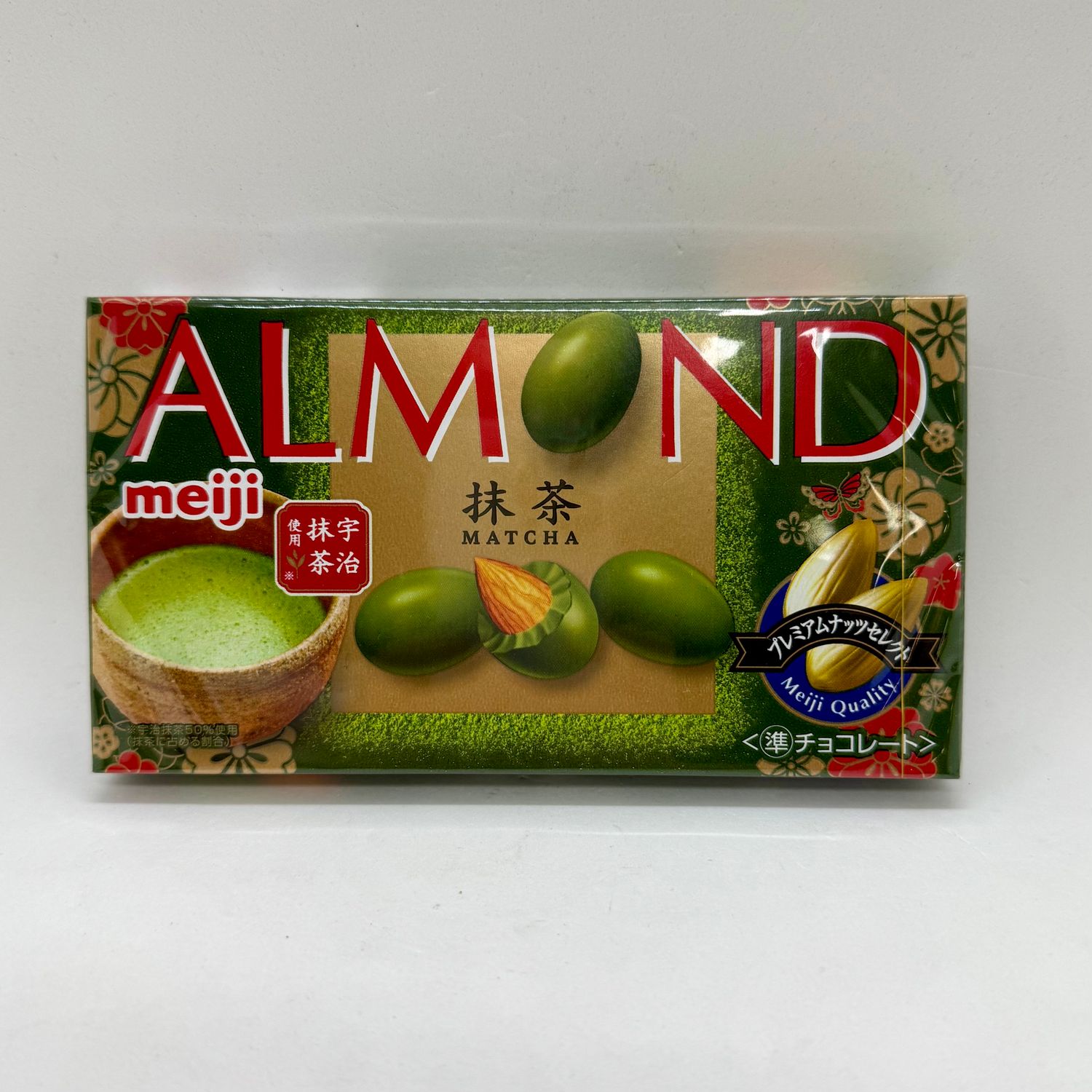 Meiji Choco Almond Matcha