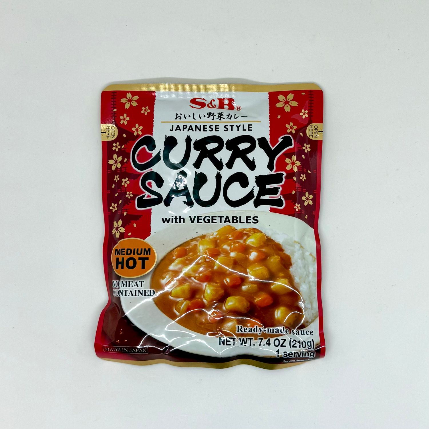 S&amp;B Curry Sauce Med 210g