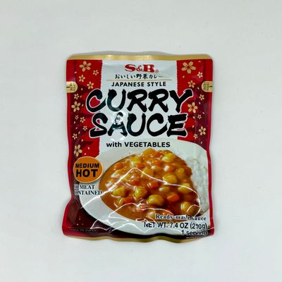 S&amp;B Curry Sauce Med 210g
