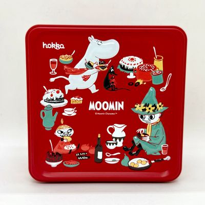Hokka Moomin Cookie Tin Berry