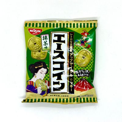 Nissin Ace Coin Matcha Cookie
