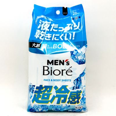 Kao Men's Biore Face&amp;Body Sheets
