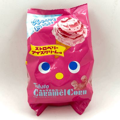 Tohato Caramel Corn Ichigo Ice