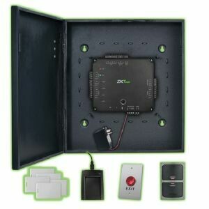 ZKTeco Atlas100-1 Complete Single Door Access Control Kit Capable of Using Weigand and OSDP Readers - Supports PoE Power and Wi-Fi