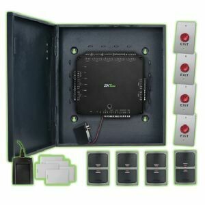 ZKTeco Atlas400-4 Door Kit: Complete Four Door Access Control Kit Capable of Using Weigand and OSDP Readers - Supports POE power and Wi-Fi
