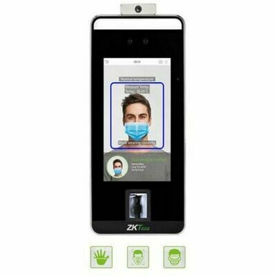 ZKTeco SpeedFace+ 5" LCD Facial Recognition Panel for Access Control with Palm, Fingerprint, Body Temperature, and Mask Detection (SF1005-V+)