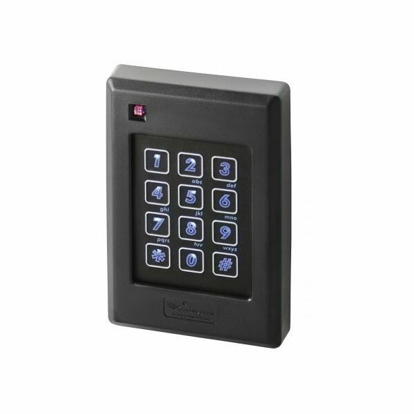 ZKTeco Multi-Technology Proximity Card Reader with Integrated Keypad and Single-Gang Wall Box Mount (KR502H)