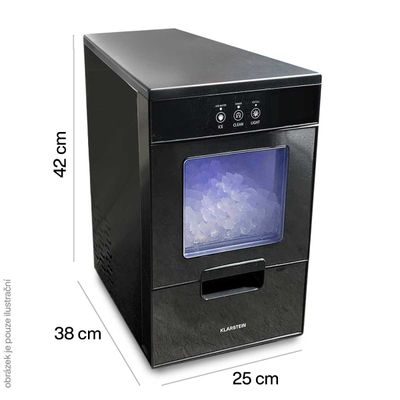 IceBox | Výrobník ledu Klarstein Ice Galet, ledovač 20kg/24h