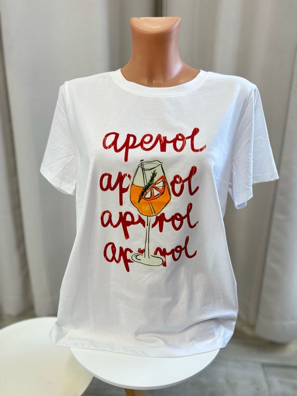 Shirt Aperol, Aperol - Weiß