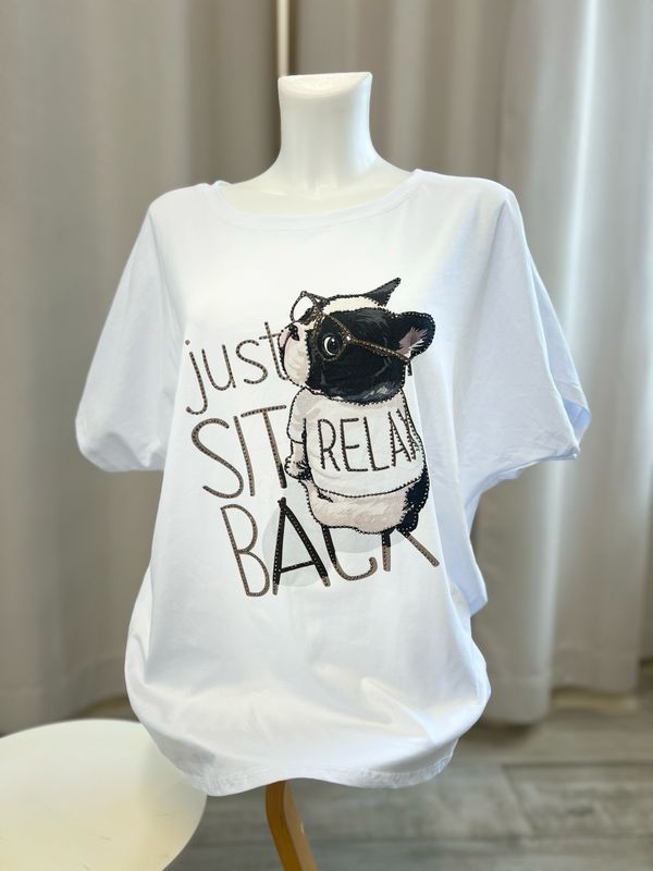 Shirt „just sit - relax back“